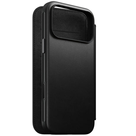 Nomad iPhone 17 Pro Max/iPhone 18 Pro Max Kotelo Modern Leather Folio Musta