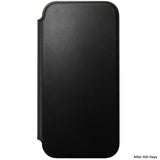 Nomad iPhone 17 Pro Max/iPhone 18 Pro Max Kotelo Modern Leather Folio Musta
