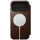 Nomad iPhone 17 Pro Max/iPhone 18 Pro Max Kotelo Modern Leather Folio Ruskea