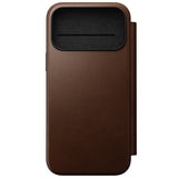 Nomad iPhone 17 Pro Max/iPhone 18 Pro Max Kotelo Modern Leather Folio Ruskea