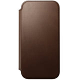 Nomad iPhone 17 Pro Max/iPhone 18 Pro Max Kotelo Modern Leather Folio Ruskea