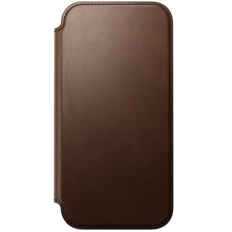 Nomad iPhone 17 Pro Max/iPhone 18 Pro Max Kotelo Modern Leather Folio Ruskea