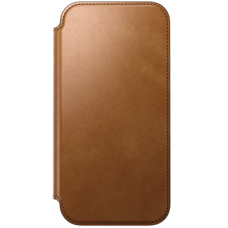 Nomad iPhone 17 Pro Max/iPhone 18 Pro Max Kotelo Modern Leather Folio English Tan