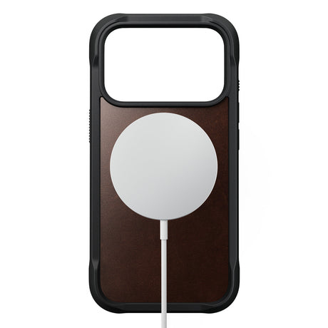 Nomad iPhone 17 Pro/iPhone 18 Pro Kuori Rugged Leather Case Rustic Brown