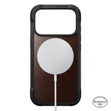 Nomad iPhone 17 Pro/iPhone 18 Pro Kuori Rugged Leather Case Rustic Brown