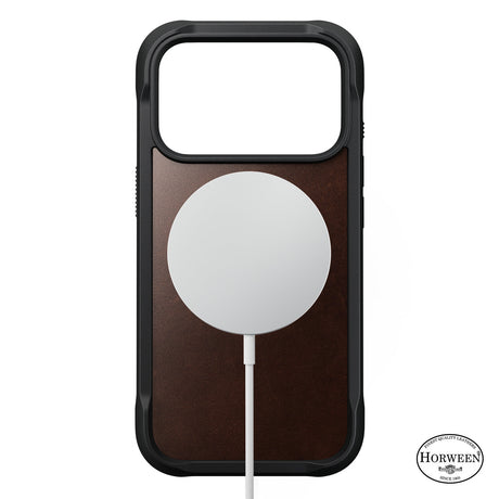 Nomad iPhone 17 Pro/iPhone 18 Pro Kuori Rugged Leather Case Rustic Brown