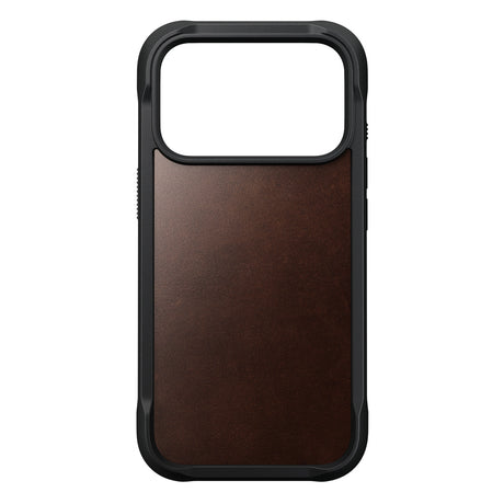 Nomad iPhone 17 Pro/iPhone 18 Pro Kuori Rugged Leather Case Rustic Brown