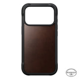 Nomad iPhone 17 Pro/iPhone 18 Pro Kuori Rugged Leather Case Rustic Brown