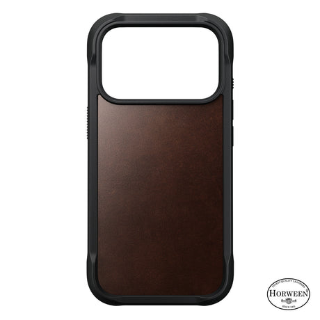 Nomad iPhone 17 Pro/iPhone 18 Pro Kuori Rugged Leather Case Rustic Brown