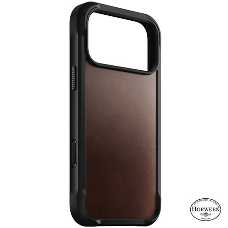 Nomad iPhone 17 Pro Max/iPhone 18 Pro Max Kuori Rugged Leather Case Rustic Brown