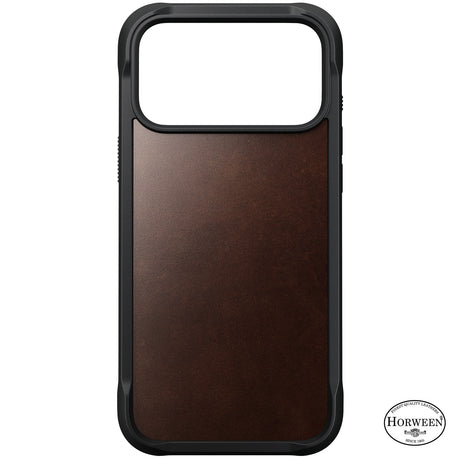 Nomad iPhone 17 Pro Max/iPhone 18 Pro Max Kuori Rugged Leather Case Rustic Brown