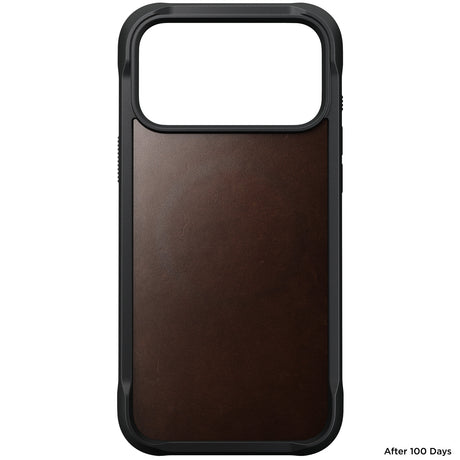 Nomad iPhone 17 Pro Max/iPhone 18 Pro Max Kuori Rugged Leather Case Rustic Brown