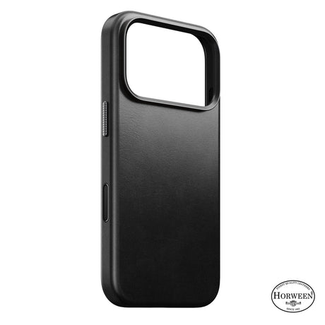 Nomad iPhone 17 Pro/iPhone 18 Pro Kuori Traditional Leather Case Horween Musta