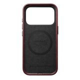 Nomad iPhone 17 Pro/iPhone 18 Pro -kuori Traditional Leather Case Horween Burgundy
