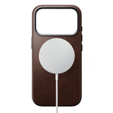 Nomad iPhone 17 Pro/iPhone 18 Pro -kuori Traditional Leather Case Horween Rustic Brown