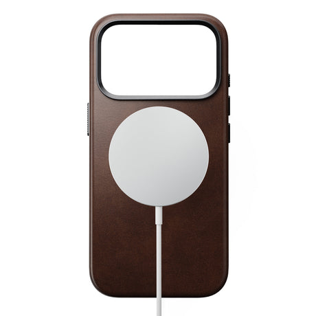 Nomad iPhone 17 Pro/iPhone 18 Pro -kuori Traditional Leather Case Horween Rustic Brown