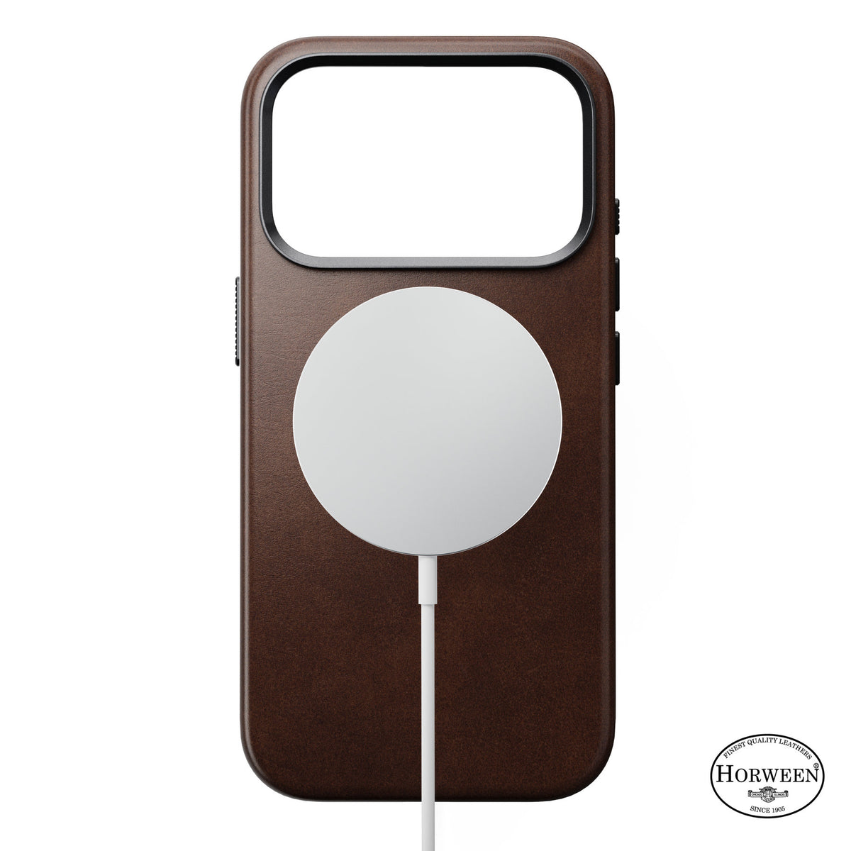 Nomad iPhone 17 Pro/iPhone 18 Pro -kuori Traditional Leather Case Horween Rustic Brown