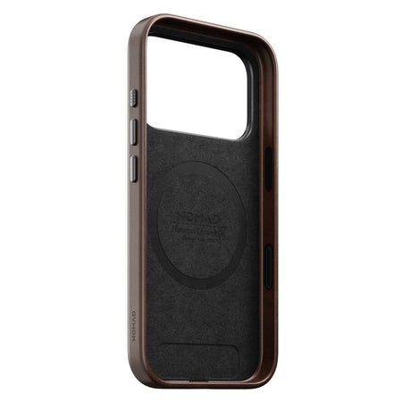 Nomad iPhone 17 Pro/iPhone 18 Pro -kuori Traditional Leather Case Horween Rustic Brown