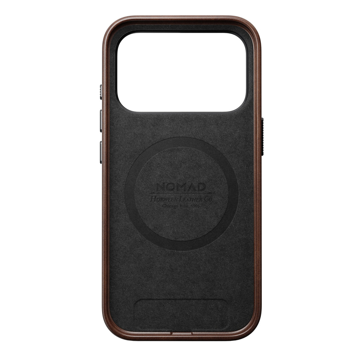 Nomad iPhone 17 Pro/iPhone 18 Pro -kuori Traditional Leather Case Horween Rustic Brown