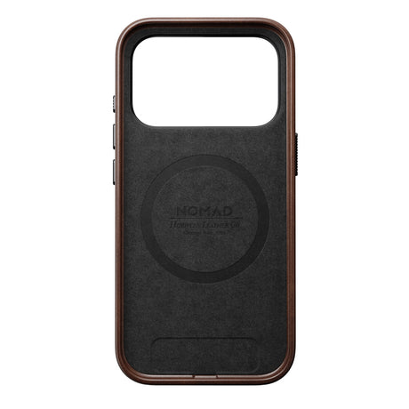 Nomad iPhone 17 Pro/iPhone 18 Pro -kuori Traditional Leather Case Horween Rustic Brown