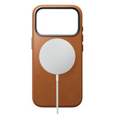 Nomad iPhone 17 Pro/iPhone 18 Pro -kuori Traditional Leather Case Horween Saddle
