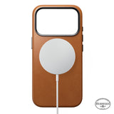 Nomad iPhone 17 Pro/iPhone 18 Pro -kuori Traditional Leather Case Horween Saddle