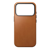 Nomad iPhone 17 Pro/iPhone 18 Pro -kuori Traditional Leather Case Horween Saddle