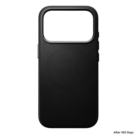 Nomad iPhone 17 Pro/iPhone 18 Pro Kuori Traditional Leather Case Musta