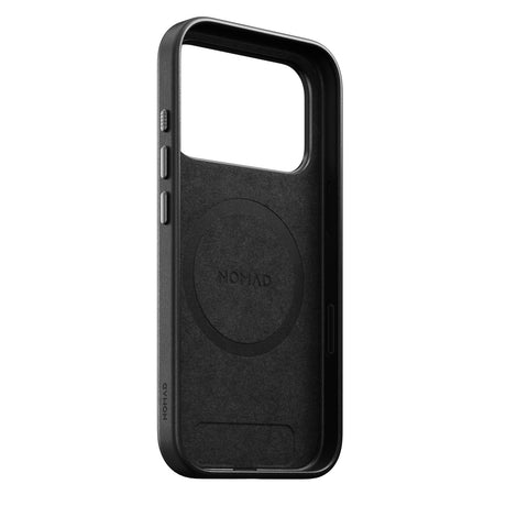Nomad iPhone 17 Pro/iPhone 18 Pro Kuori Traditional Leather Case Musta