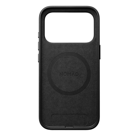 Nomad iPhone 17 Pro/iPhone 18 Pro Kuori Traditional Leather Case Musta