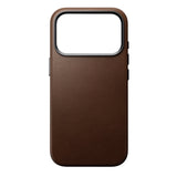 Nomad iPhone 17 Pro/iPhone 18 Pro -kuori Traditional Leather Case Ruskea