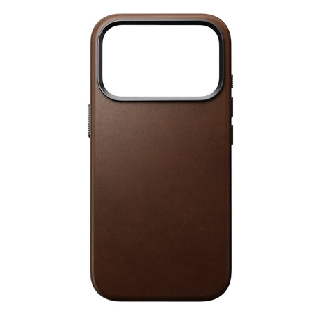 Nomad iPhone 17 Pro/iPhone 18 Pro -kuori Traditional Leather Case Ruskea