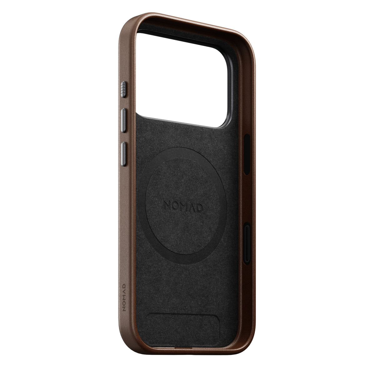 Nomad iPhone 17 Pro/iPhone 18 Pro -kuori Traditional Leather Case Ruskea