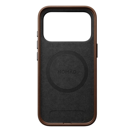 Nomad iPhone 17 Pro/iPhone 18 Pro -kuori Traditional Leather Case Ruskea