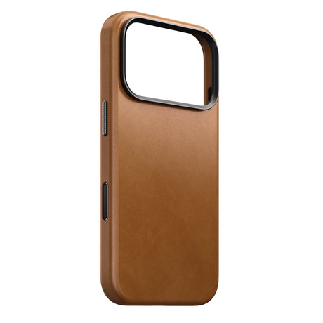 Nomad iPhone 17 Pro/iPhone 18 Pro -kuori Traditional Leather Case English Tan