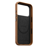 Nomad iPhone 17 Pro/iPhone 18 Pro -kuori Traditional Leather Case English Tan