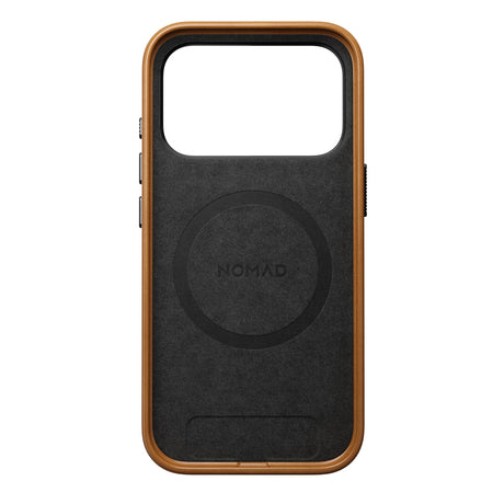 Nomad iPhone 17 Pro/iPhone 18 Pro -kuori Traditional Leather Case English Tan