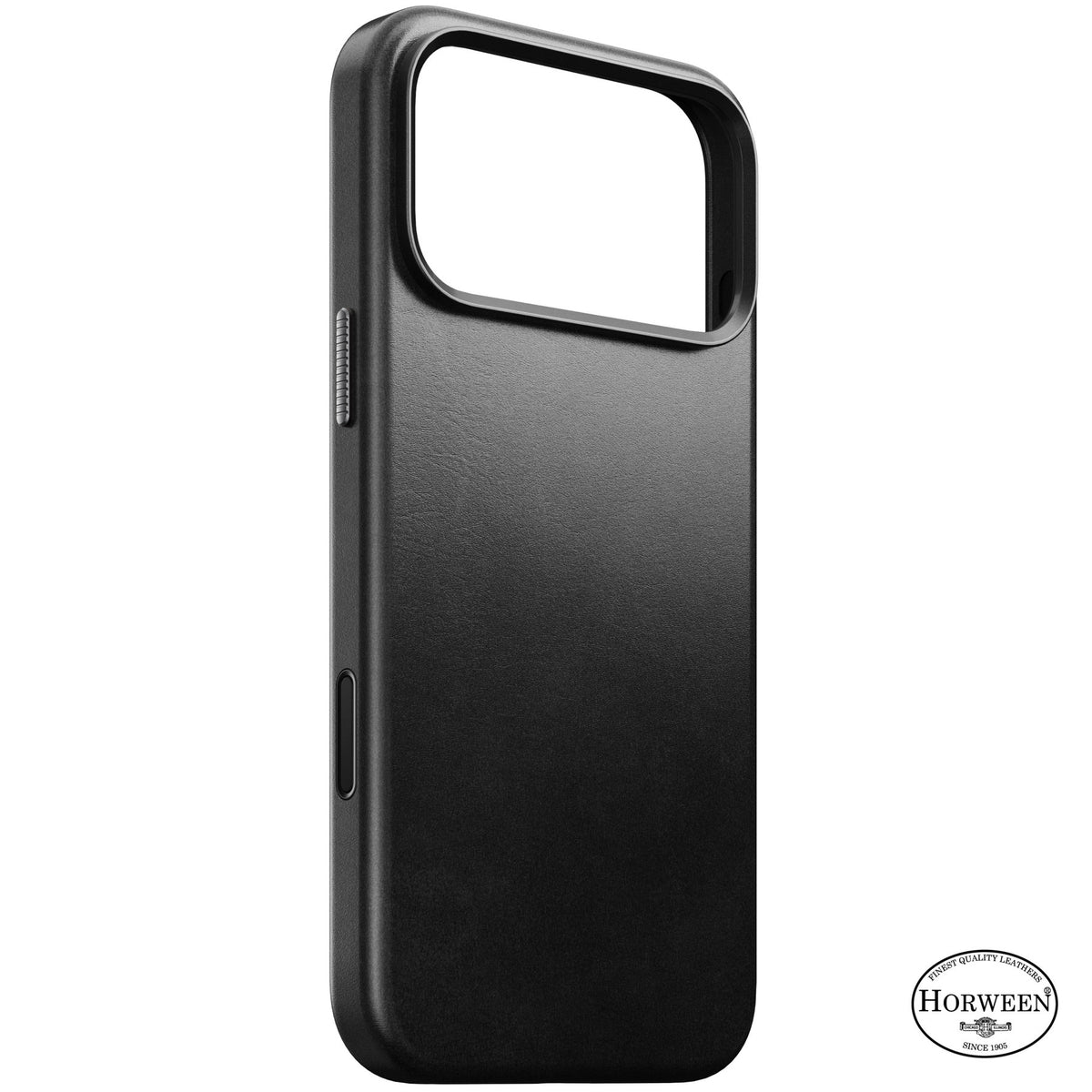 Nomad iPhone 17 Pro Max/iPhone 18 Pro Max Kuori Traditional Leather Case Horween Musta