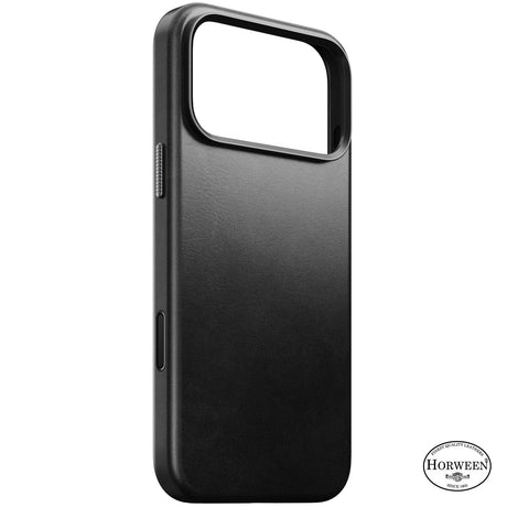 Nomad iPhone 17 Pro Max/iPhone 18 Pro Max Kuori Traditional Leather Case Horween Musta