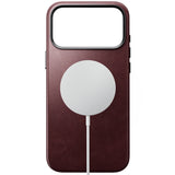 Nomad iPhone 17 Pro Max/iPhone 18 Pro Max -kuori Traditional Leather Case Horween Burgundy