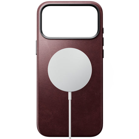 Nomad iPhone 17 Pro Max/iPhone 18 Pro Max -kuori Traditional Leather Case Horween Burgundy