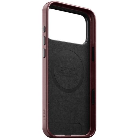 Nomad iPhone 17 Pro Max/iPhone 18 Pro Max -kuori Traditional Leather Case Horween Burgundy