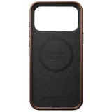 Nomad iPhone 17 Pro Max/iPhone 18 Pro Max -kuori Traditional Leather Case Horween Rustic Brown