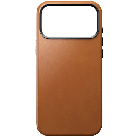 Nomad iPhone 17 Pro Max/iPhone 18 Pro Max -kuori Traditional Leather Case Horween Saddle