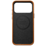 Nomad iPhone 17 Pro Max/iPhone 18 Pro Max -kuori Traditional Leather Case Horween Saddle