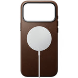 Nomad iPhone 17 Pro Max/iPhone 18 Pro Max -kuori Traditional Leather Case Ruskea