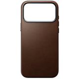 Nomad iPhone 17 Pro Max/iPhone 18 Pro Max -kuori Traditional Leather Case Ruskea