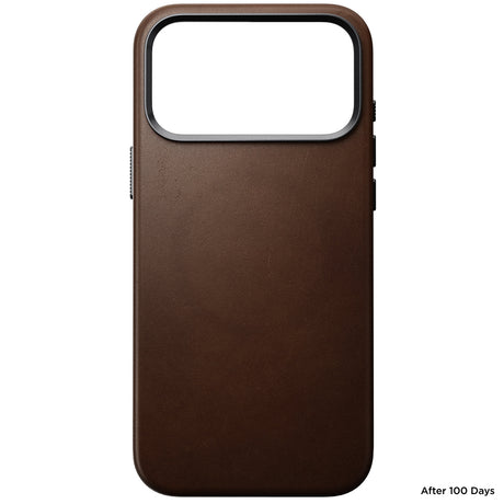 Nomad iPhone 17 Pro Max/iPhone 18 Pro Max -kuori Traditional Leather Case Ruskea