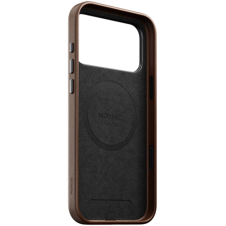 Nomad iPhone 17 Pro Max/iPhone 18 Pro Max -kuori Traditional Leather Case Ruskea