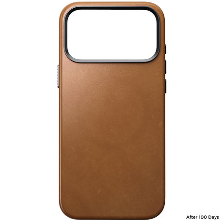 Nomad iPhone 17 Pro Max/iPhone 18 Pro Max -kuori Traditional Leather Case English Tan